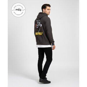 Powell Peralta Bones Brigade Graphic Hoodie Skate Board Vintage Y2K Gray Men S*